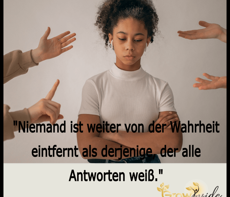 Weiß auf alles Antworten