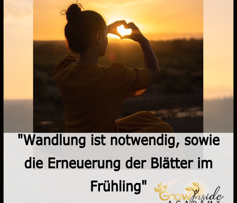 Wandlungen sind notwendig