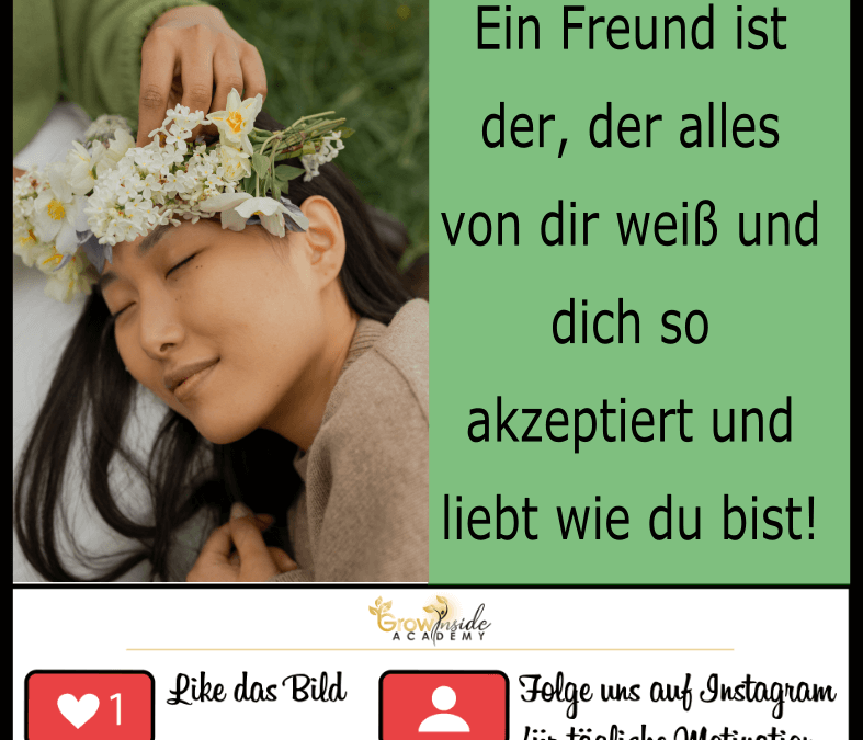 Ein Freund ist der, der alles von dir weiß!