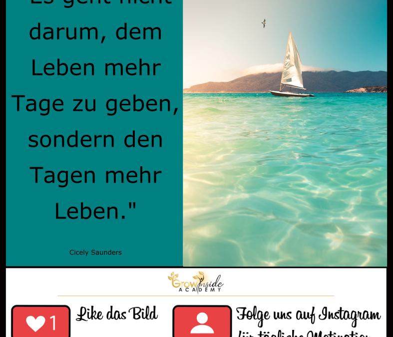 Gib den Tagen mehr Leben