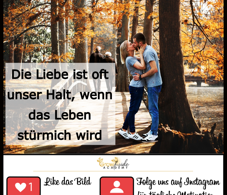Die Liebe ist oft unser Halt