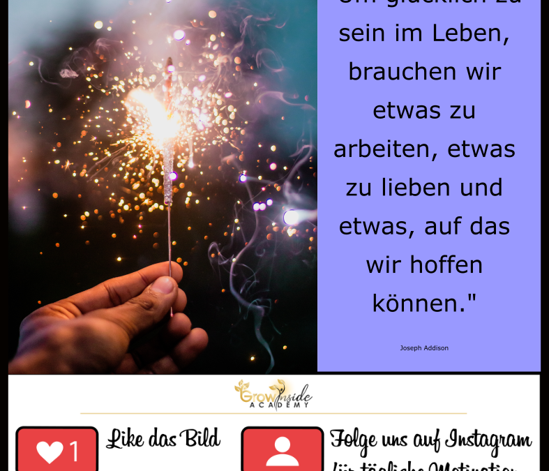 Was braucht man um glücklich Leben zu können?